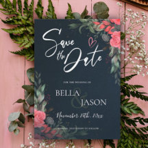 Elegante Hübsche Peach Orange Blumenhochzeit