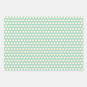Elegante Hübsche Polka-DotStreifen Geschenkpapier Set (Vorderseite 3)