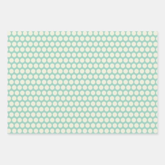 Elegante Hübsche Polka-DotStreifen Geschenkpapier Set (Vorderseite 3)