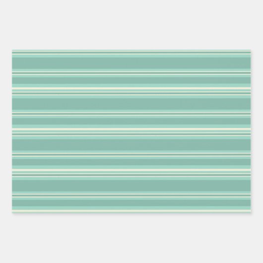 Elegante Hübsche Polka-DotStreifen Geschenkpapier Set (Vorderseite)