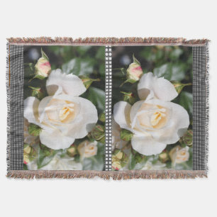 Elegante, hübsche Rosa Blume Blumenkunst Foto Decke