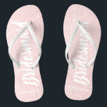 Elegante hübsche Rose Gold Glitzer Bridesmaid Badesandalen<br><div class="desc">Imitate Rose Gold Glitzer Bräunungsdesign.</div>
