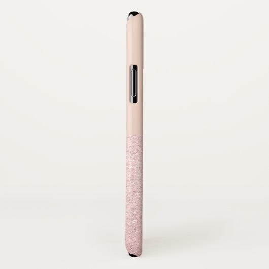 Elegante hübsche Rose Gold Glitzer & Rosa Case-Mate iPhone Hülle (Hinten/Rechts)