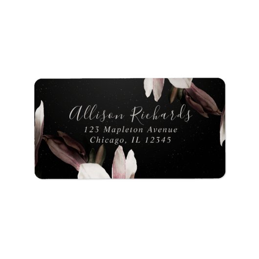 Elegante Hübsche Typografie-Rücksendeadresse Adressaufkleber (Vorne)