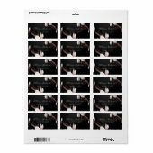 Elegante Hübsche Typografie-Rücksendeadresse Adressaufkleber (Vorne)