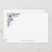 Elegante Hübsche Wasserfarbe Personalisiert Mitteilungskarte (Vorne/Hinten)