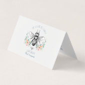 Elegante Hummel Florist floral geklappt Visitenkarten (Vorderseite)