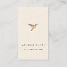 Elegante Hummingbird Business Card