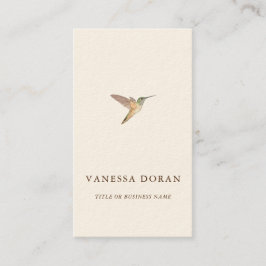 Elegante Hummingbird Business Card Visitenkarte