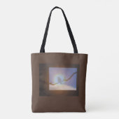 Elegante Hummingbird Moderne, einfache Tasche (Rückseite)