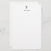 Elegante Hummingbird Notes Briefpapier (Vorne/Hinten)