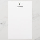 Elegante Hummingbird Notes Briefpapier (Vorderseite)