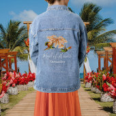 Elegante Hummingbird Trauzeugin Wedding Jeansjacke
