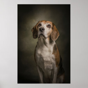Elegante Hund-Silhouette Poster