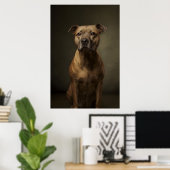 Elegante Hund-Silhouette Poster (Heimbüro)