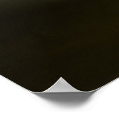 Elegante Hund-Silhouette Poster (Ecke)