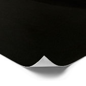 Elegante Hund-Silhouette Poster (Ecke)