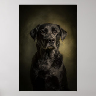 Elegante Hund-Silhouette Poster
