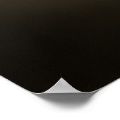 Elegante Hund-Silhouette Poster (Ecke)