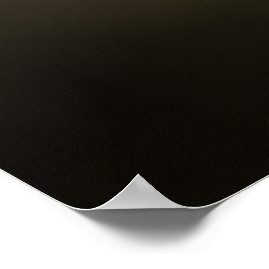 Elegante Hund-Silhouette Poster (Ecke)
