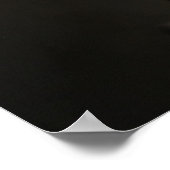 Elegante Hund-Silhouette Poster (Ecke)