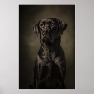 Elegante Hund-Silhouette Poster
