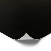 Elegante Hund-Silhouette Poster (Ecke)