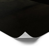 Elegante Hund-Silhouette Poster (Ecke)