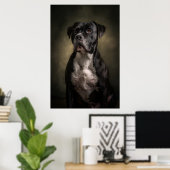 Elegante Hund-Silhouette Poster (Heimbüro)