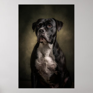 Elegante Hund-Silhouette Poster