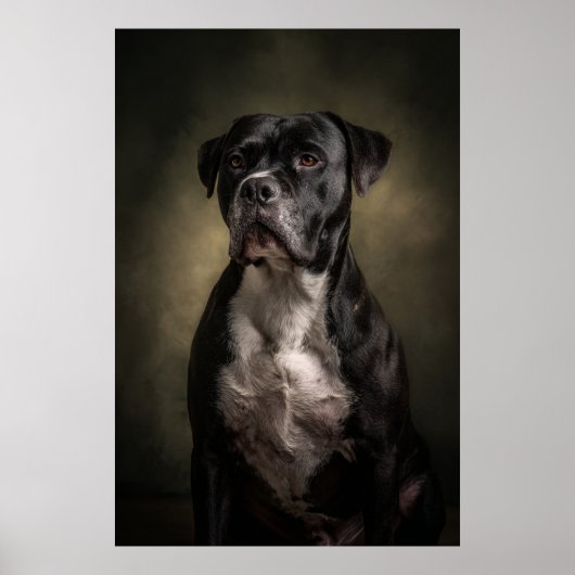 Elegante Hund-Silhouette Poster (Vorne)