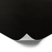 Elegante Hund-Silhouette Poster (Ecke)