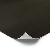 Elegante Hund-Silhouette Poster (Ecke)