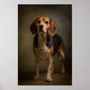 Elegante Hund-Silhouette Poster