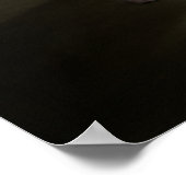 Elegante Hund-Silhouette Poster (Ecke)