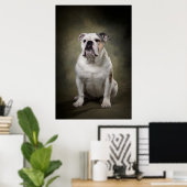 Elegante Hund-Silhouette Poster (Heimbüro)