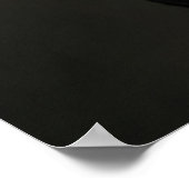 Elegante Hund-Silhouette Poster (Ecke)