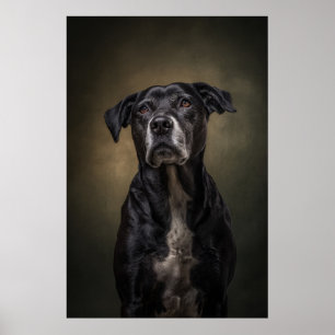 Elegante Hund-Silhouette Poster