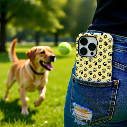 Elegante Hunde-Pfoten Case-Mate iPhone 14 Pro Hülle