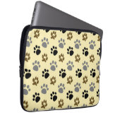 Elegante Hunde-Pfoten Laptopschutzhülle (Vorne Rechts)