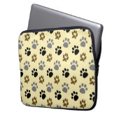 Elegante Hunde-Pfoten Laptopschutzhülle (Vorderseite Links)