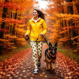 Elegante Hunde-Pfoten Leggings