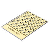 Elegante Hunde-Pfoten Notizblock (Linke Seite)