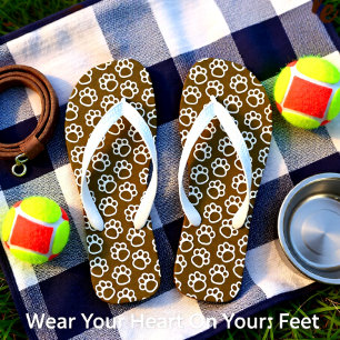 Elegante Hundpfeffer braun Badesandalen