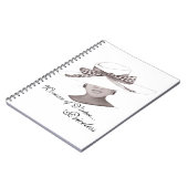 Elegante Hut-Zeitschrift Notizblock (Linke Seite)