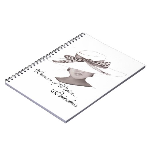 Elegante Hut-Zeitschrift Notizblock (Linke Seite)