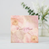 Elegante Hütte Chic Rose Save the Date (Stehend Vorderseite)