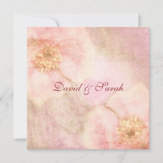 Elegante Hütte Chic Rose Save the Date (Vorderseite)