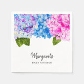 Elegante Hydrangea-Blume | Babydusche Serviette (Vorderseite)