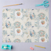 Elegante Hydrangea Blüten Wasserfarbe Seidenpapier (Basteln)